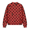 thumbnail image 5 of DISNIMO Ladybug Floral Printed Jackets for Women V Neck Sweatshirts Zip Up Outerwear Jacket Long Sleeve Sweatshirts with Pockets, 4XL, 5 of 7