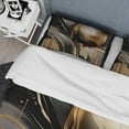 thumbnail image 4 of Designart "Captivating Marble Gold and Black IV" Abstract Marble Bedding Covert Set - Modern Gold Abstract Bed Set With 1 Sham, 4 of 6