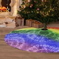 thumbnail image 6 of Picia Colorful Tie Dye Print Christmas Tree Skirt , Christmas Tree Skirt Ornaments for Merry Christmas Holiday Party Decorations Indoor Outdoor-48", 6 of 7
