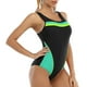 thumbnail image 2 of Traje de baño deportivo de una pieza para mujer, Traje de baño deportivo sin espalda deportivo de una pieza para mujer Traje de baño de una pieza Salida de alta intensidad, 2 of 5