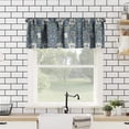 thumbnail image 3 of Floral Kitchen Valance, William Morris Art Botanical Printed Small Window Treatments for Kitchen Living Room Bathroom Cafe Decor Rod Pocket Vintage Retro Teal Valances 54x18 Inch, 1 Panel, 3 of 5