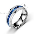 thumbnail image 6 of Matching Rings White Gold Plated Couple Rings luxury CZ Wedding Ring Sets for Him and Her, 6 of 6
