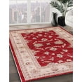 thumbnail image 3 of Ahgly Company Machine Washable Indoor Round Industrial Modern Pastel Orange Area Rugs, 7' Round, 3 of 7