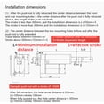 thumbnail image 3 of Seitruly Actuador lineal de para coche, barco, camión, CC, 12V/24V, Motor de accionamiento eléctrico de puerta de repuesto con interruptor de Cables de audio/vídeo, 3 of 6