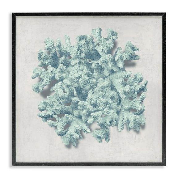 Stupell Industries Coral Blue Sea Beach Design Framed Wall Art by Caroline Kelly
