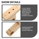 thumbnail image 3 of 2 piezas de soporte de madera para barras de cortina, soporte para barra de cortina de pared, soporte para ganchos de barra de cortina de pared, 3 of 6