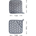 thumbnail image 3 of HEETLY Pot Holders and Oven Mitts Set, 4 Piece Cotton Oven Mitts and Potholders, Heat Resistant 392°F, Kitchen Mittens for Cooking Baking Grilling, 3 of 8