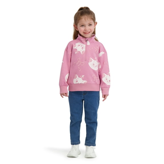 The Aristocats Toddler Girls Quarter Zip Top, Sizes 12 Months - 5T