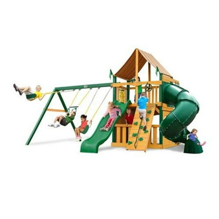 Gorilla Playsets Mountaineer Clubhouse Supreme WG Cedar Swing Set