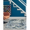 thumbnail image 3 of Unique Loom Kamala Washable Collection Area Rug - Free Spirit (9'  x 12' Rectangle Gray Navy Green/Ivory), 3 of 9