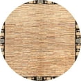 thumbnail image 1 of Ahgly Company Tapis d'Intérieur Rond Abstrait Brun Clair, 7 Pieds Rond, 1 of 6