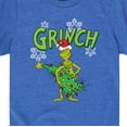 thumbnail image 3 of Dr. Seuss - Grinch With Christmas Tree - Toddler And Youth Short Sleeve Graphic T-Shirt, 3 of 5