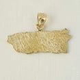 thumbnail image 3 of 14k Yellow Gold Puerto Rico Island Pendant, 3 of 4
