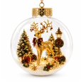 thumbnail image 2 of Christmas Light Up Story Ball Ornament, 3.94 Inch Glowing Mini Holiday Scene Tree Hanging Decoration With Warm Light For Festive Home Christmas Party Decoration,F, 2 of 8