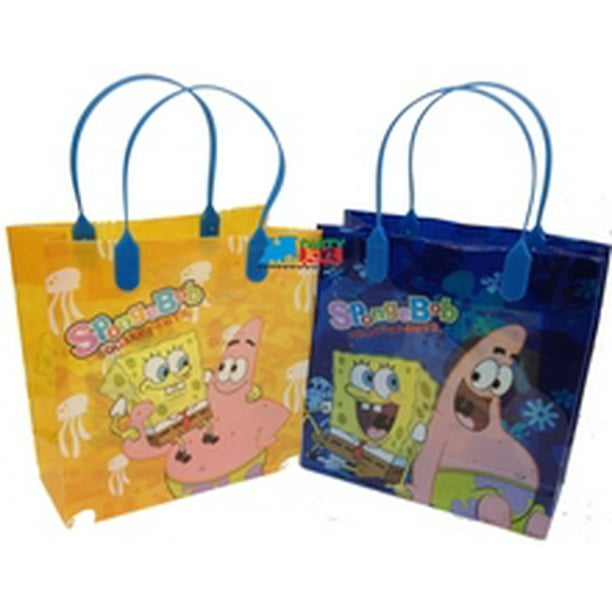 Spongebob Squarepants Party Favor Goodie Medium Gift Bags 12 Walmart