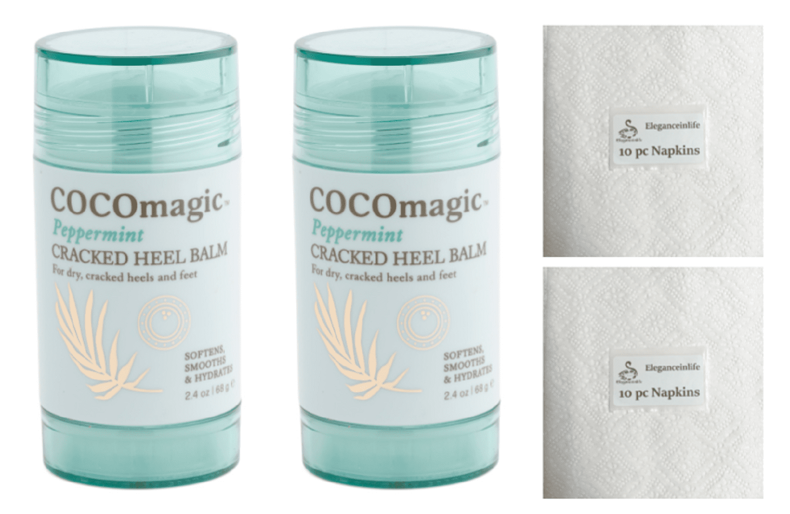 Peppermint Cracked Heel Balm For Dry Heels and Feet 2.4oz