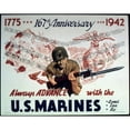 thumbnail image 2 of Anonymous 14x12 Black Ornate Wood Framed Double Matted Museum Art Print Titled: 1775167th Anniversary1992 (1941-1945), 2 of 5