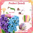 thumbnail image 4 of LUIISIS 1000 Pcs Pipe Cleaners Craft, Pipe Cleaners Flowers Kit, 7 Colors Chenille Stems with Scissors, Greeting Cards, Ribbons, Floral Wires, Tape, Stamens for DIY Art and Craft Supplies, 4 of 7