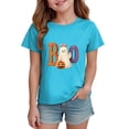 thumbnail image 2 of Xyant Halloween Shirts Toddler Girl Pumpkin Ghost Spooky Halloween T-Shirt Short Sleeve Kids Fun Tops,Size 2-3 Years, 2 of 6