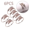 thumbnail image 3 of Juego de 6 Servilleteros de hierro Soledad Servilleteros Plata, 3 of 10