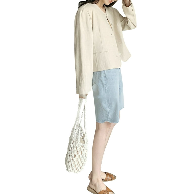 New Straw Bag Cotton Thread Woven Bag Portable Net Bag Casual Bucket  Handbag Summer Beach Purse for Women/Girls
