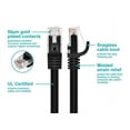 thumbnail image 3 of Monoprice Cat6 Ethernet Patch Cable - 10 Feet - Black | Network Internet Cord - RJ45, Stranded, 550Mhz, UTP, Pure Bare Copper Wire, 24AWG - Flexboot Series, 3 of 6