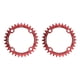 thumbnail image 3 of Greeniant Juego de bielas, placa de disco de dientes, piñón estrecho 104BCD, bicicletas de montaña de carretera, juego de cadenas de aleación con rojo y 38T 2piezas, 3 of 6