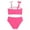Hot Pink-1, variant on LUOGENLI Girls Swimsuits Size 14-16 Bikini Girls Swimsuits Bikini Set Kids Cutout Bathing Suit Bikini Top Two Piece Girls' Swimwear Girls Swimsuits Size 6-7 Girls Swimsuit Size 7 2 Piece 18-24 Months