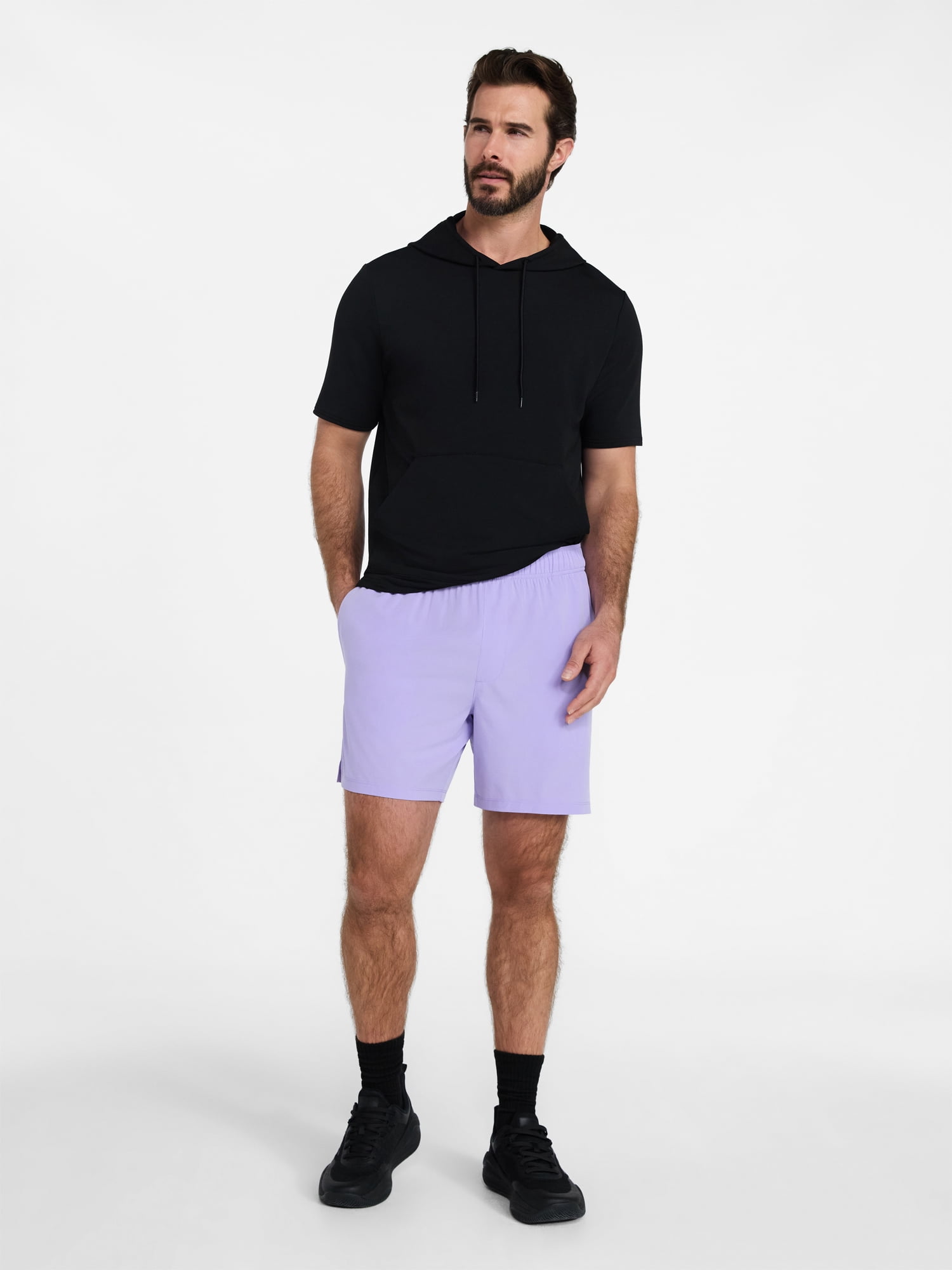 Athletic Works Men's and Big Men's Woven Running Shorts, 6" and 8" Inseams, Sizes XS-5XL