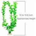thumbnail image 2 of Aquarium Decorative Fish Tank Ornaments, Artificial Plastic, Plant Green (10.6 * 3.1 Inches, 3-Pack), 2 of 5