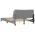thumbnail image 6 of vidaXL Bed Frame with Headboard Mattress Foundation Bedroom Furniture Fabric, 6 of 11