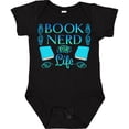 thumbnail image 3 of Inktastic Book Nerd for Life Boys or Girls Baby Bodysuit, 3 of 5
