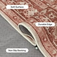 thumbnail image 5 of DEORAB Outdoor Rugs 5'X8' Chenille Patio Rug Three-Layer Material Imitation Silicone Spot Molding Camping Outside Rv Mat,Brown & Red, 5 of 8