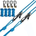 thumbnail image 3 of Rope Roller, 6-Pack Paracord Adjusters, Rope with Roller Tensioner for Easy and Secure Tying, Duty Tie Down for Camping, Tarps, Guy Lines, Boating & Outdoor Gear – Includes Cord & Carry Case, 3 of 8
