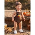 thumbnail image 4 of Cjfdfy Newborn Baby Boy Thanksgiving Turkey Costume Turkey Shorts Overall Romper And Hat 2PS Thanksgiving Turkey Romper Infant Cute My First Thanksgiving Clothes 0-18M, 4 of 9