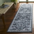 thumbnail image 2 of SAFAVIEH Mayflower Talbot Medallion Runner Rug, Blue/Ivory, 2'2" x 9', 2 of 9