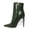 Green, variant on YDN Women Sexy Pointed Toe Booties Stiletto High Heels Ankle Boots Side Zipper Basic Winter Shoes Size 7 Dark Green