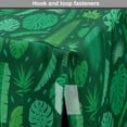 thumbnail image 4 of Tropical Dog Crate Cover, Illustration of Various Jungle Elements, Easy to Use Pet Kennel Cover Small Dogs Puppies Kittens, 7 Sizes, Fern Green Hunter Green, by Ambesonne, 4 of 6