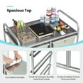 thumbnail image 6 of GVN 10-Drawer Rolling Storage Cart-Beige & Gray, 6 of 10