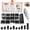 Black-Metric&SAE-500 Pcs, variant on 2026 New 101Pcs 12 Size 304 Stainless Steel Set Screw Assortment Kit, Hex Socket Cup Point, Metric M3-M8 for Door Handles & Bathroom Fixtures