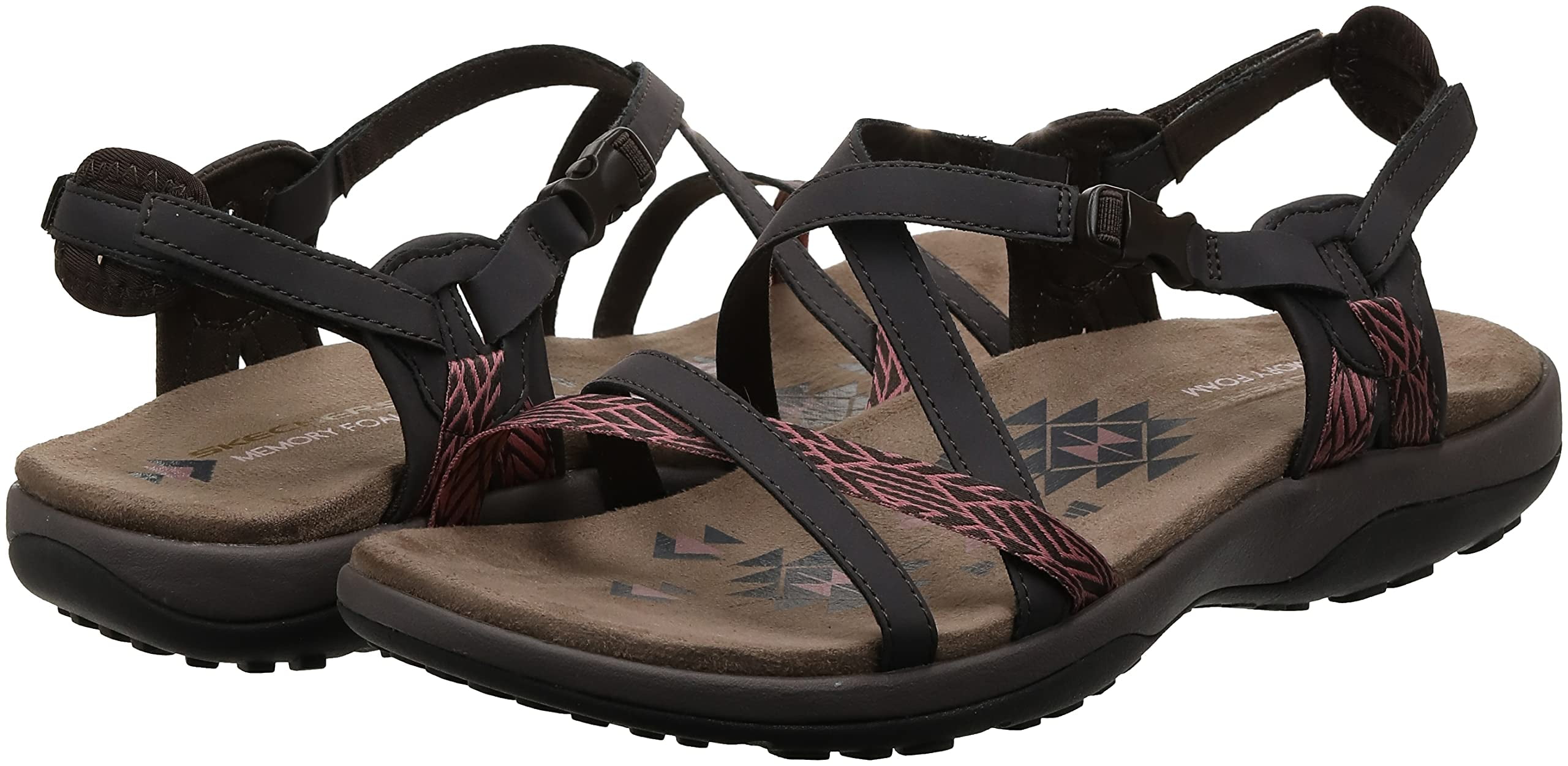 Skechers Women s Reggae Slim Staycation Strappy Sport Sandal
