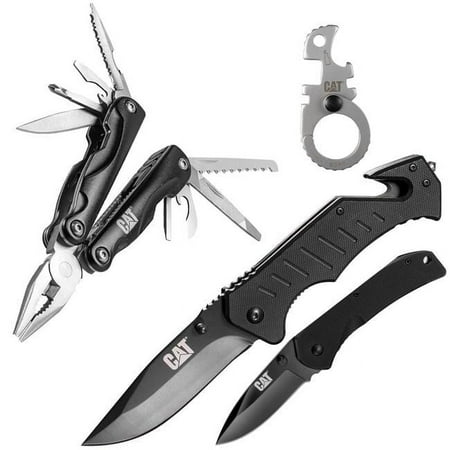 Alltrade Tools 980103 Cat Multi-Tool & EDC Folding Knife Set - 4 Piece
