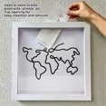 thumbnail image 4 of Ticket Shadow Box With Slot - Store And Display Memorable Tickets - 20x20cm, White, 4 of 8