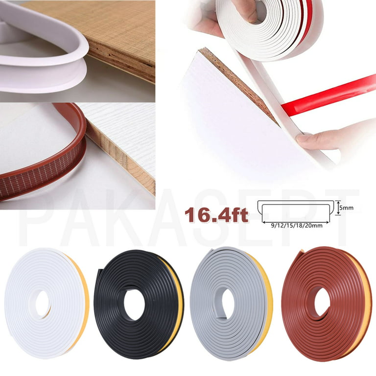 16.4ft Self Adhesive Edging Tape Furniture-Banding Seal Strips U Shaped  Tools by PAKASEPT, 20mm TPE Flexible Edge Protector Tape Edge Guards Edging  Trim for Table Cabinet (Brown) 