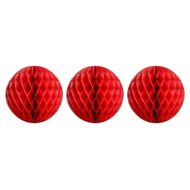 3 Pcs Wedding Decoration Hanging Heart Shape Symmetric Paper Prom Decor Solid Color Hanging Honeycomb Flowers Party Favor
