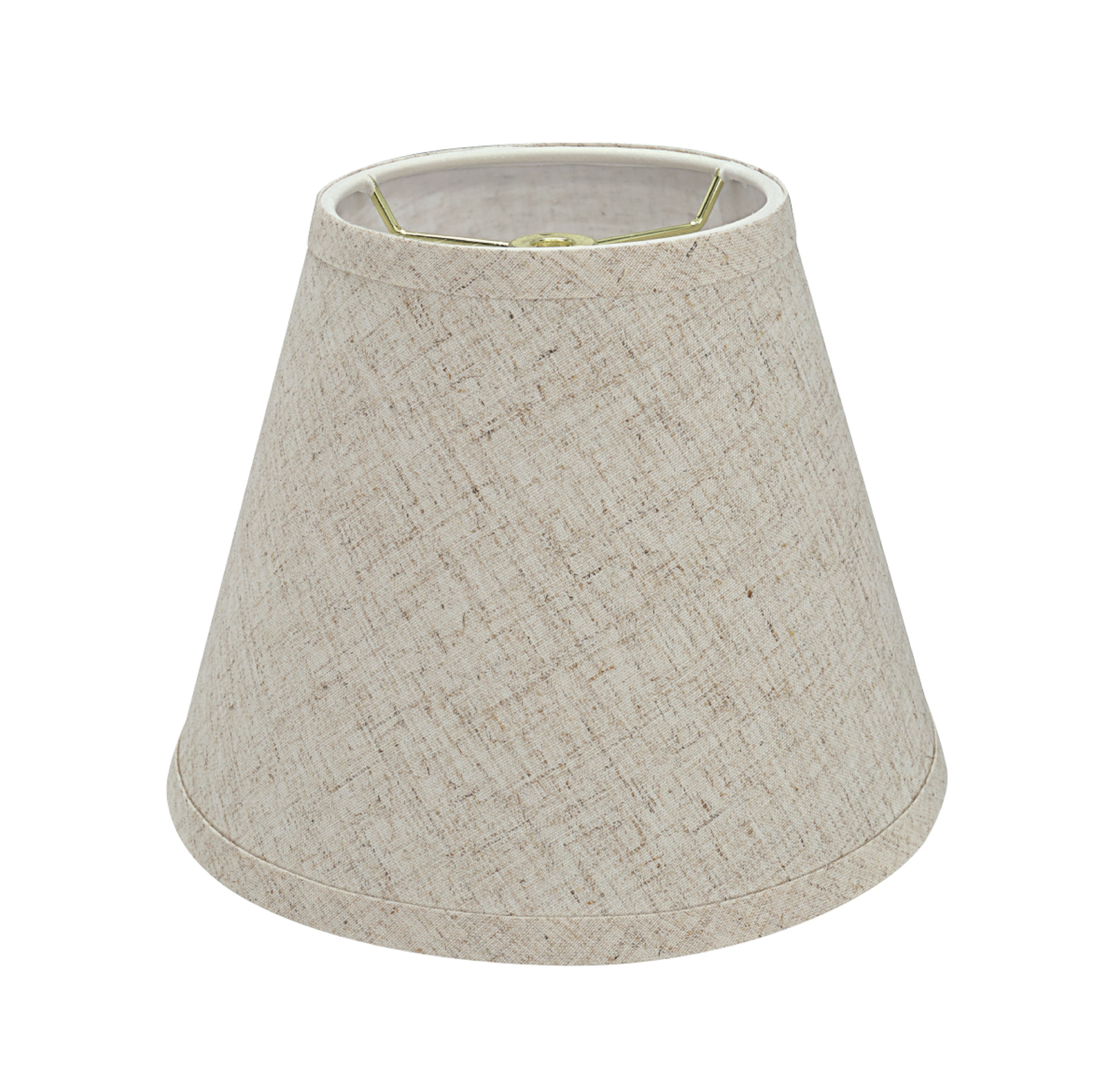 Aspen Creative 32426 Transitional Hardback Empire Shaped Spider Construction Lamp Shade in Beige, 9" wide (5" x 9" x 7")