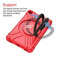 thumbnail image 6 of Galaxy Tab A 10.1 2019 Case, Dteck Heavy Duty Dual Layer Rugged Hybrid Shockproof Case With 360 Rotating Kickstand Handle Cover For Samsung Galaxy Tab A 10.1 inch 2019 Model SM-T510 T515, Red/Black, 6 of 9