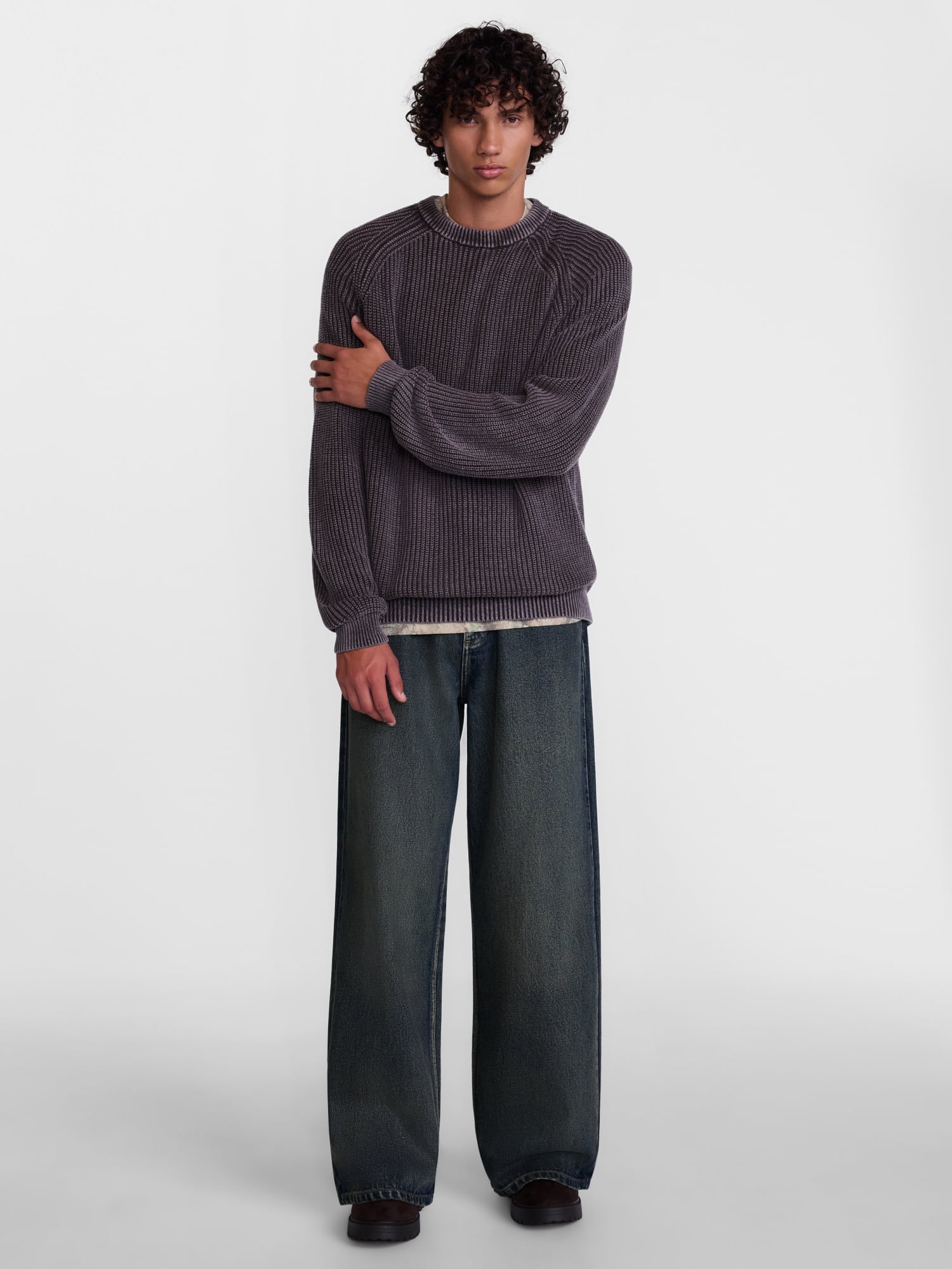 No Boundaries Wide Leg Jeans, 100% Cotton 14 oz Denim, Men's 28x30-42x32