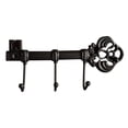 thumbnail image 1 of Decorative Wall Mounted Skeleton Key Holder Vintage Cast Iron Key Hanger Rack with 3 Hooks Screws Anchors 9.5 x 4.7 ”, 1 of 9