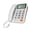 White, variant on Corded Landline Phone Big Button Landline Phone Call Display Fixed Telephone for Home Hotel Bathroom Guest Room